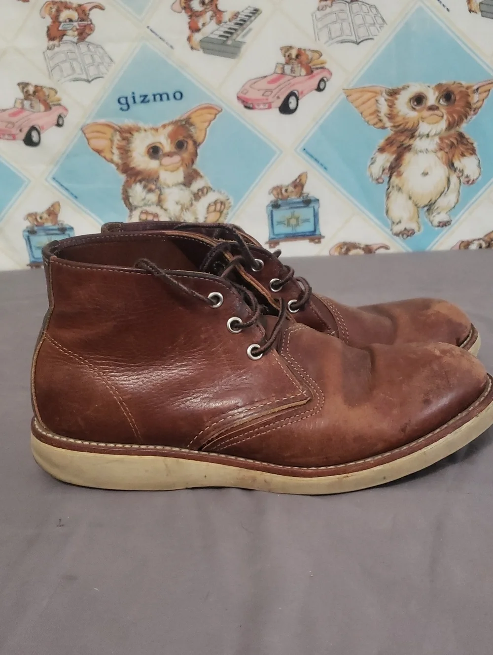 Red Wing 3141 Shoes Brown Leather Chukka Boots with Cream Soles